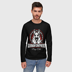Лонгслив мужской Немецкая Овчарка German Shepherd -1, цвет: 3D-принт — фото 2