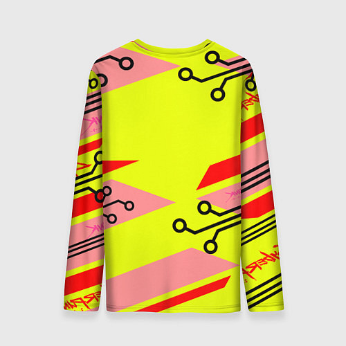 Мужской лонгслив Cyberpunk 2077 Киберматрица / 3D-принт – фото 2