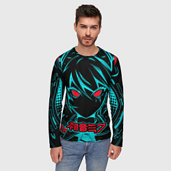 Лонгслив мужской Мику Хацунэ Hatsune Miku, цвет: 3D-принт — фото 2