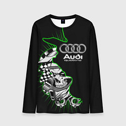 Мужской лонгслив Audi quattro череп