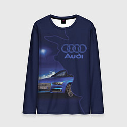 Мужской лонгслив AUDI лого