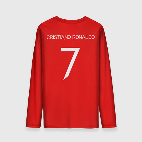 Мужской лонгслив Manchester Ronaldo / 3D-принт – фото 2