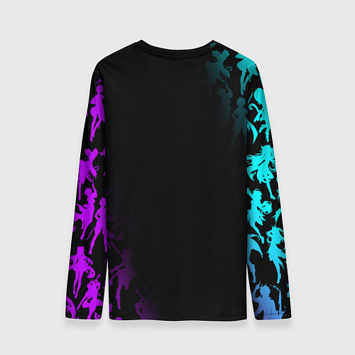 Мужской лонгслив GENSHIN IMPACT ГЕРОИ ИГРЫ HEROES GAME FNF / 3D-принт – фото 2