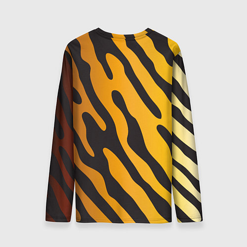 Мужской лонгслив Рычащий тигр голова / 3D-принт – фото 2