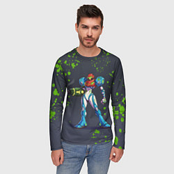 Лонгслив мужской Green Blood Metroid Dread, цвет: 3D-принт — фото 2