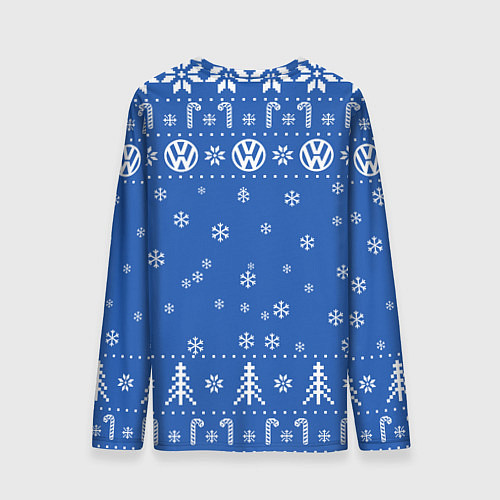 Мужской лонгслив Volkswagen Новогодний / 3D-принт – фото 2