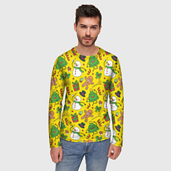 Лонгслив мужской Веселый праздник и все, что с ним связано, цвет: 3D-принт — фото 2