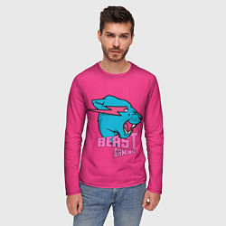Лонгслив мужской Mr Beast Gaming Full Print Pink edition, цвет: 3D-принт — фото 2