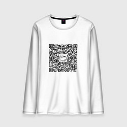 Мужской лонгслив Я QR-кот, гуляю где вздумается!