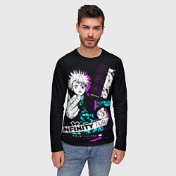 Лонгслив мужской Satoru gojo в безумии расширение территории, цвет: 3D-принт — фото 2