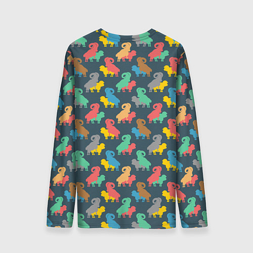 Мужской лонгслив Овечки 18 / 3D-принт – фото 2