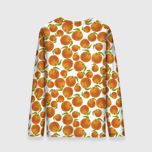 Мужской лонгслив Мандарины Новый Год 2022 / 3D-принт – фото 2
