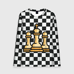 Лонгслив мужской ChessKing Abstraction, цвет: 3D-принт