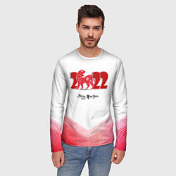 Лонгслив мужской 2022 Год Тигра Happy New Year Новый Год, цвет: 3D-принт — фото 2