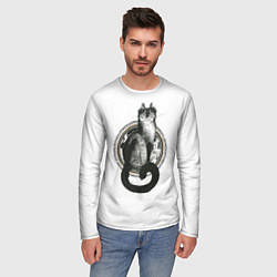 Лонгслив мужской Кот Самайна, цвет: 3D-принт — фото 2