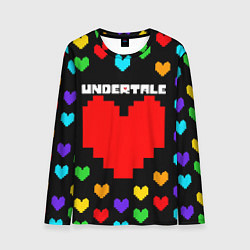 Мужской лонгслив UNDERTALE HEART COLOR HEROES