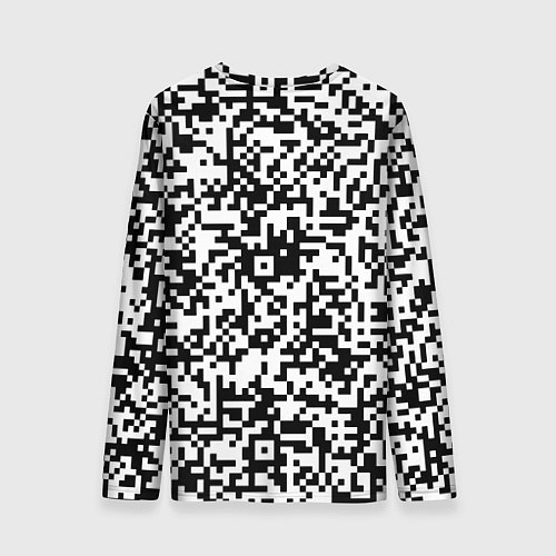 Мужской лонгслив Стиль QR код / 3D-принт – фото 2