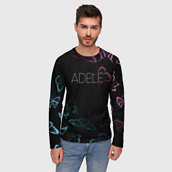 Лонгслив мужской Adele Бабочки, цвет: 3D-принт — фото 2