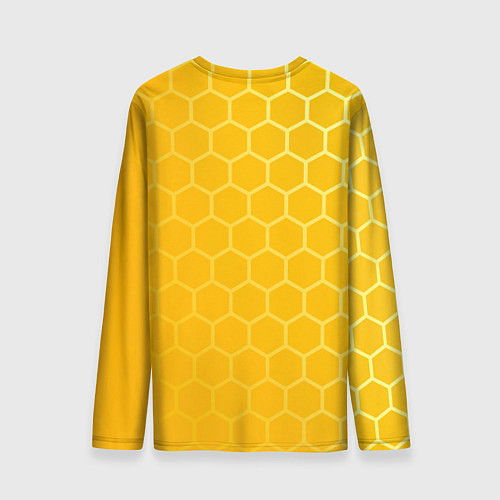Мужской лонгслив Любишь мед, люби и пчелок / 3D-принт – фото 2