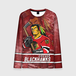 Мужской лонгслив Chicago Blackhawks , Чикаго Блэкхокс