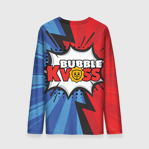 Мужской лонгслив Бабл квас супер геройский узор / 3D-принт – фото 2