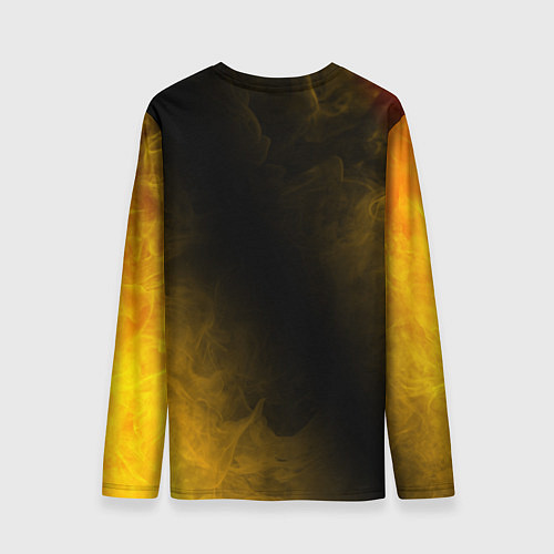 Мужской лонгслив BUBBLE KVASS - СКАЛА Пламя / 3D-принт – фото 2