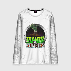 Мужской лонгслив Plants vs Zombies логотип