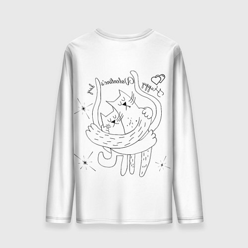 Мужской лонгслив День святого Валентина в мире / 3D-принт – фото 2