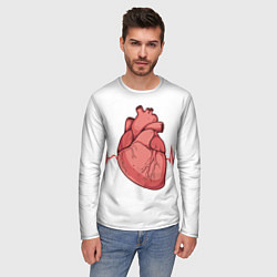 Лонгслив мужской Анатомия сердца, цвет: 3D-принт — фото 2