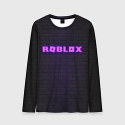 Мужской лонгслив ROBLOX NEON LOGO ИГРА РОБЛОКС