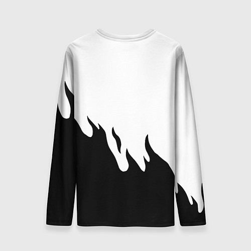 Мужской лонгслив Mercedes-Benz нарисованный огонь / 3D-принт – фото 2
