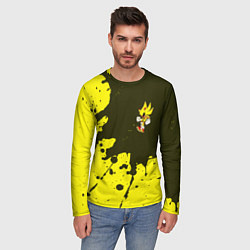 Лонгслив мужской SONIC EXE Брызги 4, цвет: 3D-принт — фото 2