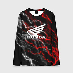 Лонгслив мужской Honda Разряд молнии, цвет: 3D-принт