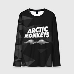 Мужской лонгслив Arctic Monkeys Серая Геометрия