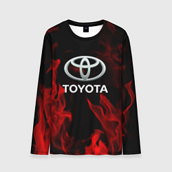 Лонгслив мужской Toyota Red Fire, цвет: 3D-принт