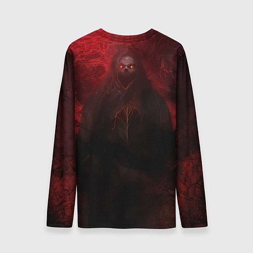 Мужской лонгслив Prey Dark red / 3D-принт – фото 2