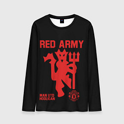 Лонгслив мужской Manchester United Red Army Манчестер Юнайтед, цвет: 3D-принт