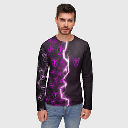 Лонгслив мужской TESLA HALF PATTERN, цвет: 3D-принт — фото 2