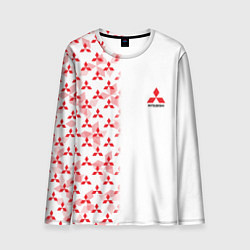 Мужской лонгслив Mitsubishi Mini logo Half pattern