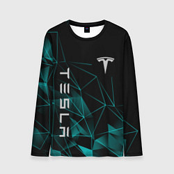Лонгслив мужской Tesla Тесла Геометрия, цвет: 3D-принт