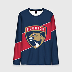 Лонгслив мужской Florida Panthers , Флорида Пантерз, цвет: 3D-принт