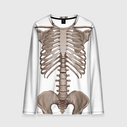 Лонгслив мужской Анатомия Скелет, цвет: 3D-принт