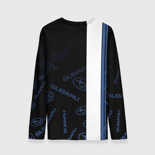 Мужской лонгслив Subaru Паттерн / 3D-принт – фото 2