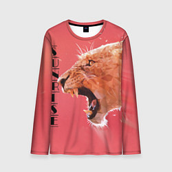 Мужской лонгслив Leopard sunrise
