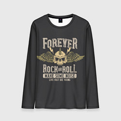 Лонгслив мужской FOREVER ROCK AND ROLL, цвет: 3D-принт