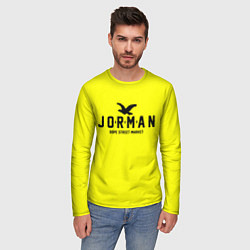 Лонгслив мужской Узор Yellow Jorman Air Dope Street Market, цвет: 3D-принт — фото 2