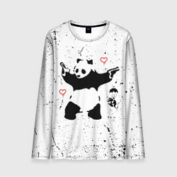 Лонгслив мужской BANKSY БЭНКСИ панда, цвет: 3D-принт