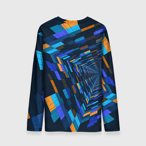 Мужской лонгслив Geometric pattern Fashion Vanguard / 3D-принт – фото 2