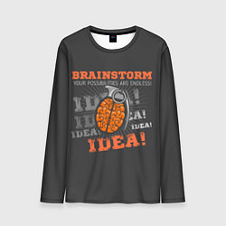 Мужской лонгслив Мозговой Штурм Brainstorm