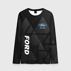 Лонгслив мужской Ford Форд Треугольники, цвет: 3D-принт